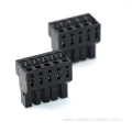 Plug in female socket terminal block black